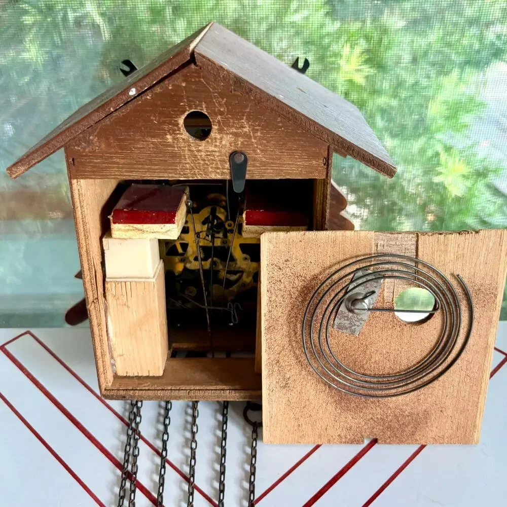 Vintage Lador Edelweiss 2866 Swiss Cuckoo Clock Parts Repair Restoration